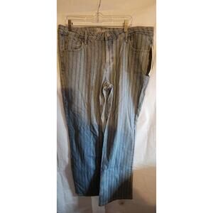 No Boundaries Women's Striped Denim Jeans Size 16